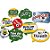 Kit Placas Sortidas - Festa Futebol - 9 unidades - Festcolor - Rizzo - Imagem 1