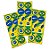 Adesivo Decorativo Brasil Copa 2022 - 30 unidades - Festcolor - Imagem 1