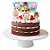 Topper para Bolo  Festa Fazendinha - 4 Unidades - Festcolor - Rizzo - Imagem 1