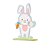 MDF Coelho de Páscoa Decorativo 32cm - 01 Unidade - Festcolor - Rizzo - Imagem 1