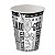 Copo de Papel 300ml Preto e Branco - 25 unidades - Food Service Festcolor - Rizzo Embalagens - Imagem 1