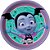Prato Redondo Festa Vampirina 18cm - 08 unidades - Festcolor - Rizzo Festas - Imagem 1