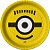 Prato Festa Minions 18Cm - 8 unidades - Festcolor -  Festas - Imagem 1