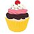 Forminha CupCake Amarela com 45 un Junco - Imagem 1