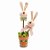 Vaso Decorativo Com 2 Coelhos - Terracota - 1 unidade - Cromus Páscoa - Rizzo - Imagem 1