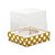 Caixa CupCake Com Tampa Transparente Com 1 Cavidade - (9 x 9 x 9 cm) Shine - 6 unidades - Cromus - Rizzo - Imagem 1