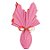 Folha para Ovos de Páscoa Double Face Acetinado Rosa/Vermelho 69 x 89 cm - 5 unidades - Cromus Páscoa - Rizzo - Imagem 1