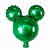 Balão de Festa Metalizado 65'' 60 - Simbolo Mickey Mouse Verde - 1 unidade - Rizzo - Imagem 1