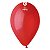 Balão de Festa Látex Liso - Red (Vermelho) #045 -  Gemar - Rizzo - Imagem 1