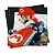 Guardanapo Festa Mario Kart Branco - 20 unidades - Cromus - Rizzo Festas - Imagem 1