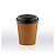 Copo Térmico de Papel Kraft Com Tampa - 180ml  - 10 unidades - Rizzo - Imagem 1