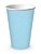 Copo Descartável de Papel Live Colors - Azul Candy - 330 ml - 8 cm x  11,5 cm - 8 unidades - Rizzo - Imagem 1