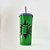 Copo com Tampa e Canudo 600 mL - Soquinho Esmaga - Verde e Roxo - 1 unidade - Rizzo - Imagem 1