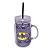 Copo Caneca com Tampa e Canudo Batman 550ml DC Comics - 01 Unidade - - Imagem 1