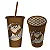 Copo Térmico com Canudo Taz 500ml Looney Tunes - 01 Unidade - - Imagem 1
