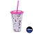 Copo C/ Canudo Minnie Mouse - 450ml - Disney Original - 01 Un - - Imagem 1