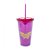 Copo C/ Canudo Mulher Maravilha Liga da Justiça - 450ml - DC Original - 01 Un - - Imagem 1