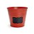 Cachepot de Metal Vermelho P - 01 unidade - Cromus - Rizzo - Imagem 1