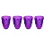 Copo de shot Halloween - Caveira - Roxo - 4 unidades - Rizzo - Imagem 2