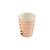 Copo de Papel - Chevron Bronze - 10 unidades - 270ml - Rizzo - Imagem 1