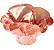 Forminha para Doces Finos - Copo de Leite Rose Gold  30 unidades - Decora Doces - Rizzo Festas - Imagem 1