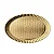 Prato Laminado para Bolo, Docinhos ou Salgadinhos Dourado - 1 unidade - Cromus - Rizzo - Imagem 1