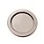 Prato de Mesa Descartável de Luxo Prata 18cm - 6 Unidades - Cromus - Rizzo - Imagem 1