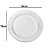 Prato de Mesa Descartável de Luxo Transparente 18cm  - 6 Unidades - Cromus - Rizzo - Imagem 1