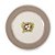 Prato Raso - Collection Natural Páscoa -  Bege/Branco - 01 unidade - Cromus - Rizzo - Imagem 1
