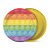 Prato Redondo Festa Fidget Toys 18cm - 8 unidades - Cromus - Rizzo - Imagem 1