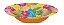 Prato Petisqueira Laminado Festa Havaiana - 08 unidades - Cromus - Rizzo - Imagem 1