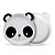 Prato Festa Panda 18Cm - 8 unidades - Cromus - Rizzo Festas - Imagem 1