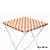 Toalha Plástica Cobre Manchas Perolizada - 78 x 78 cm - Xadrez Laranja - 10 unidades - CampFestas - Rizzo - Imagem 1