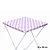 Toalha Plástica Cobre Manchas Perolizada - 78 x 78 cm - Xadrez Lilás - 10 unidades - CampFestas - Rizzo - Imagem 1