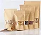 Saco de Papel Kraft com Visor Stand Up Pouch Zip 23x35cm - 50 un - Hermético Fosco p Fora Impermeável p dentro - Rizzo - Imagem 3