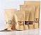 Saco de Papel Kraft com Visor Stand Up Pouch Zip 12x20cm - 50 un - Hermético Fosco p Fora Impermeável p dentro - Rizzo - Imagem 1
