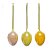 Ovo de Páscoa Decorativo Saquinho Voal 3 tons de Amarelo Perolado - 4cm - 9 unidades - Cromus Páscoa - Rizzo Embalagens - Imagem 2