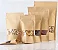 Saco de Papel Kraft com Visor Stand Up Pouch Zip 20x30cm - 50 un - Hermético Fosco p Fora Impermeável p dentro - Rizzo - Imagem 3