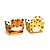 Forminha para Doces Composê Festa Safari 2 - Tigre e Girafa - 24 unidades - Cromus - Rizzo - Imagem 1