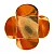 Forminha para Doces 4 Pétalas (3,5cm x 3,5cm x 2,5cm) Cobre 50 unidades Assk Rizzo Embalagens - Imagem 1