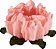 Forminha para Doces Finos - Rosa Maior Pêssego 40 unidades - Decora Doces - Rizzo Festas - Imagem 1