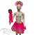 Kit Fantasia Carnaval - Princesa Candy Pirulito - Rosa Pink - Mod:262- 01 unidade - Rizzo - Imagem 1