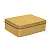 Lata Retangular para Lembrancinha Ouro - 12 x 9 x 4cm - 6un - Artegift - Rizzo - Imagem 1