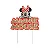 Vela Minnie Colorido Glitter Dourado Disney - 1 unidade - Rizzo - Imagem 1