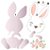 Stencil Silhueta Coelho com Flores ST-X394 – Litoarte Rizzo Confeitaria - Imagem 2