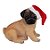 Cachorro Pug - Decoração de Natal - sem Movimento - Branco/Marrom - 1 unidade - Cromus - Rizzo - Imagem 2
