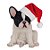 Cachorro Bulldog - Decoração de Natal - sem Movimento - Branco/Preto - 1 unidade - Cromus - Rizzo - Imagem 1