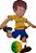Jogador de Futebol Brasileiro - Decoração de Papel - 46 cm - 1 unidade - Rizzo - Imagem 1