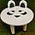 Decoração MDF Banco com Orelhas Panda - 01 unidade - Mara Móveis - Rizzo - Imagem 1