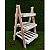Decoração MDF Escada de Mesa Pinus Bandeja Ripada - 01 unidade - Mara Móveis - Rizzo - Imagem 1